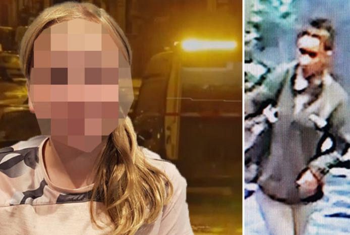 De 12-jarige Lola werd dood aangetroffen in een valies in Parijs. Haar moeder deelde haar foto op sociale media. Rechts een bewakingsbeeld van Dahbia B., de hoofdverdachte in de moordzaak.