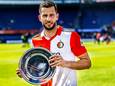 David Hancko is de AD Speler van het Jaar geworden. Hij ontving zondag na de wedstrijd tegen Vitesse (0-1) nog een schaal, nadat hij twee weken eerder al de kampioensschaal in zijn handen had in de Kuip.