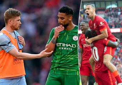 De Bruyne kijkt lijdzaam toe: Liverpool knokt zich voorbij klungelend Manchester City naar FA Cup-finale