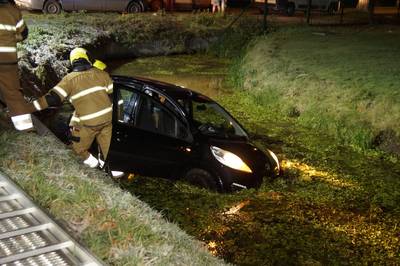 Auto belandt in de sloot in Elshout, twee personen naar het ziekenhuis