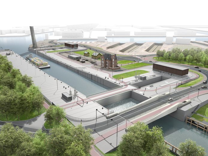 Met de renovatie van de Royerssluis wordt de sluis aanzienlijk langer en breder. Dat maakt het mogelijk om meer en grotere binnenschepen te versassen.