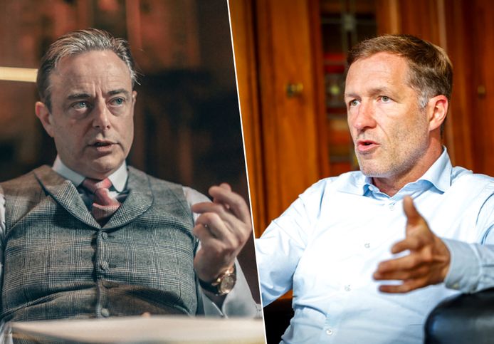 N-VA-voorzitter Bart De Wever en PS-voorzitter Paul Magnette.