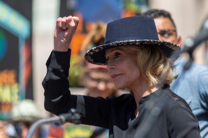 Jane Fonda is vrijdag bij het Capitool in Washington DC opgepakt tijdens een klimaatrally. Dat melden meerdere Amerikaanse media.