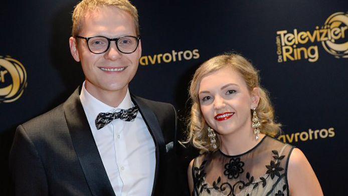 Luuk Ikink en zijn vrouw Simone tijdens het Televizier-Ring-Gala vorig jaar.