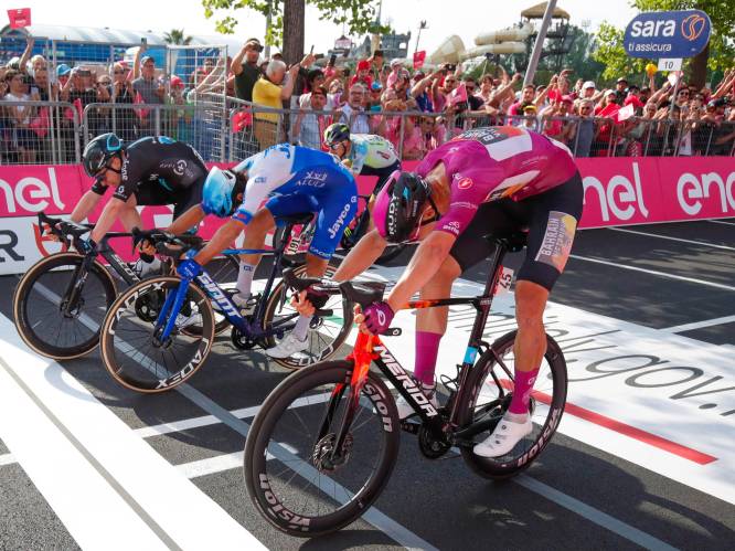 Dainese juicht na prangende sprint in Giro, vluchter Leysen na moedige poging in slot ingerekend