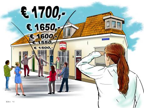 Ook (over)bieden op de huurmarkt: 'Zo wordt het wel heel moeilijk een woning te vinden’