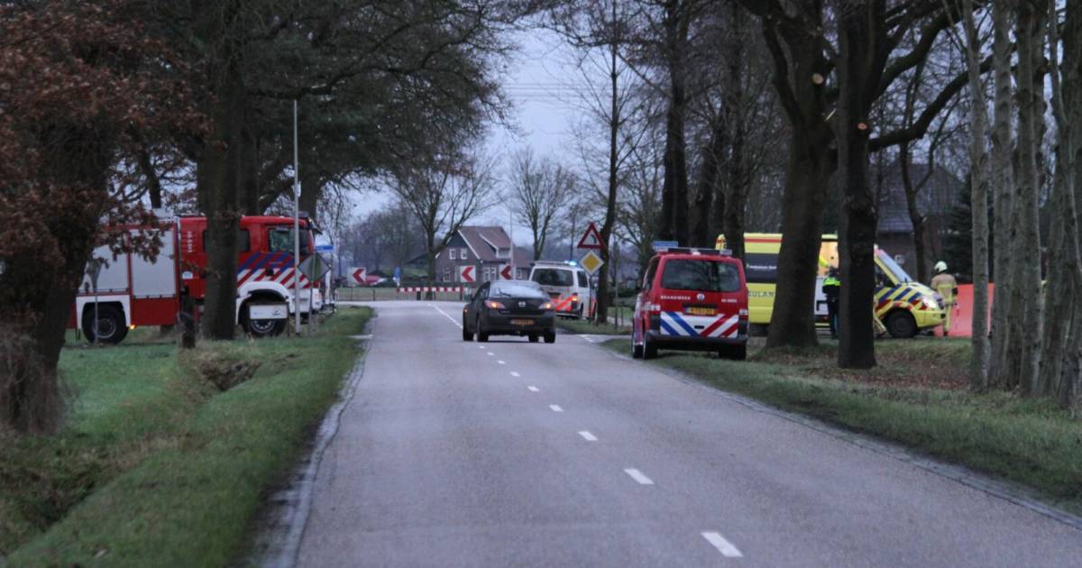 Motorrijder overleden bij ongeval in Hellendoorn.