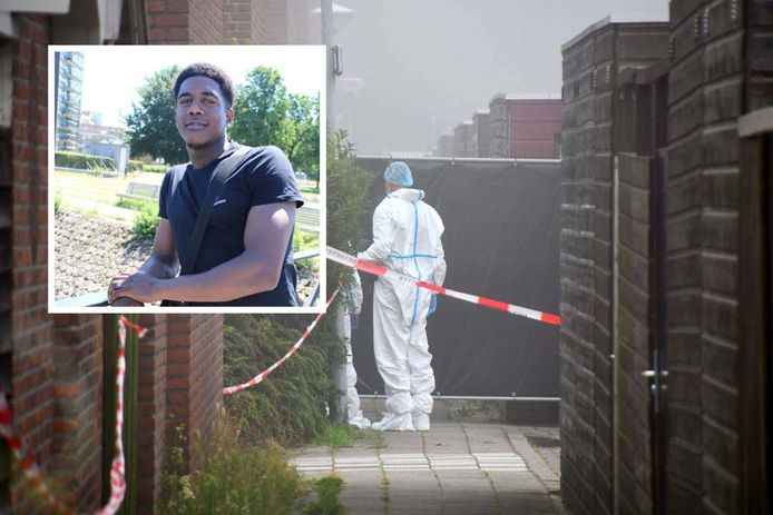 Onderzoek op de plek waar Roshentlie Rosaria (inzet) werd gevonden.