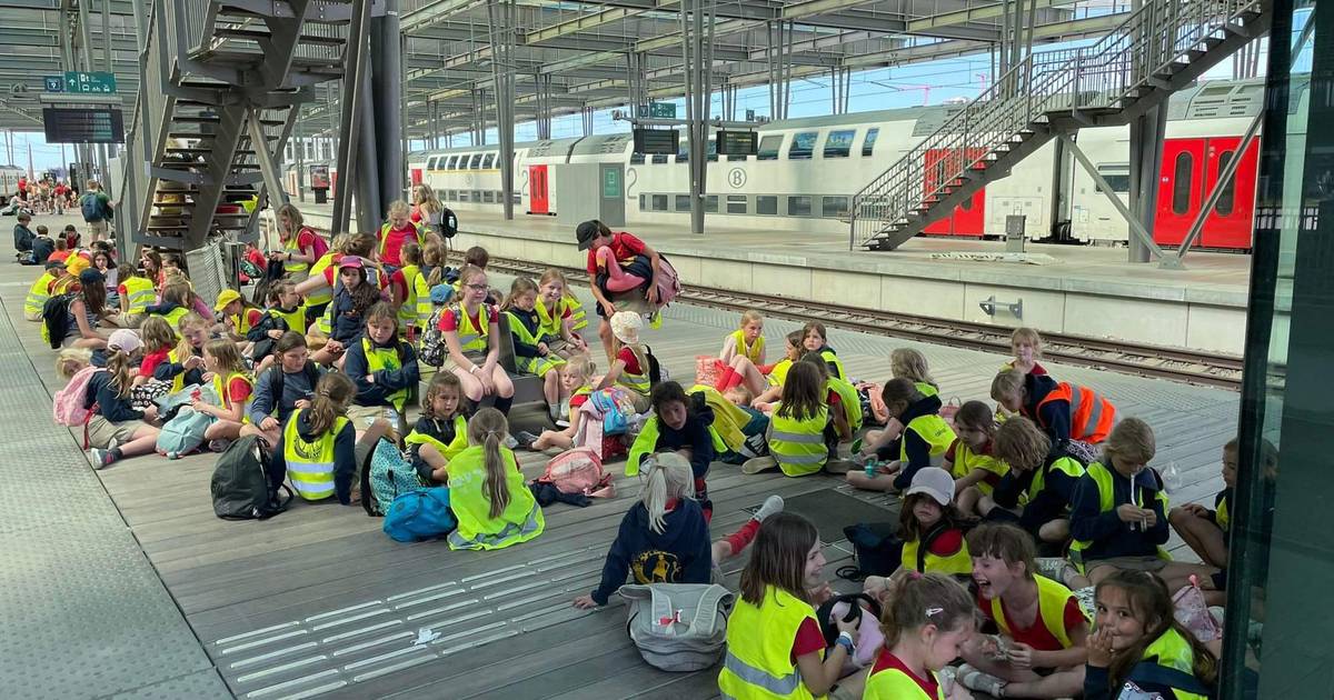 Широ из Мербеке застрял со 150 детьми на вокзале Остенде на полтора часа из-за проблемы с бронированием: «Завтра им нужно идти в школу» |  Ниненов