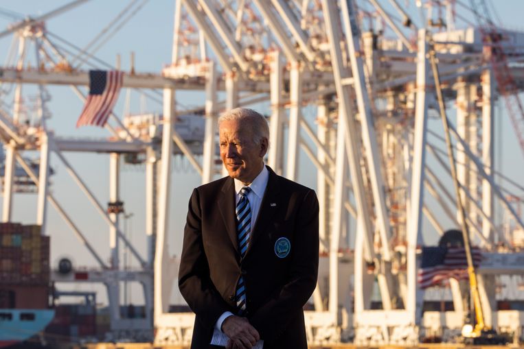 De Amerikaanse president Joe Biden.  Beeld EPA