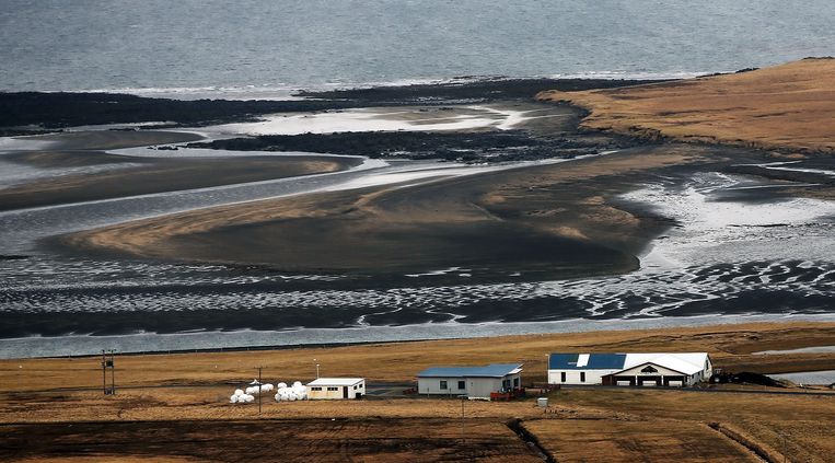 De Kviabryggja gevangenis in het westen van IJsland; na de bankencrisis van 2008 zaten hier malverserende bankiers vast. Beeld Getty Images Europe