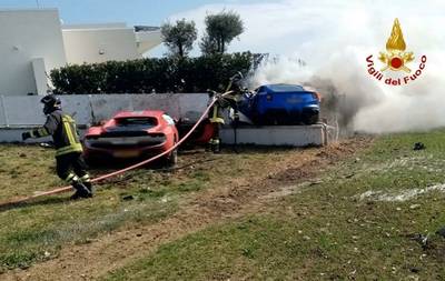 “Belg en Nederlan­der” crashen op spectaculaire wijze met Ferrari’s tijdens vakantie in Italië