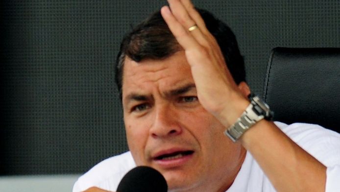 Le président équatorien Rafael Correa