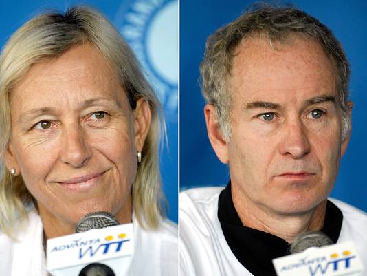 Martina Navratilova en John McEnroe.
