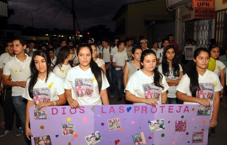 Oproep aan ontvoerders om miss Honduras vrij te laten. Beeld afp