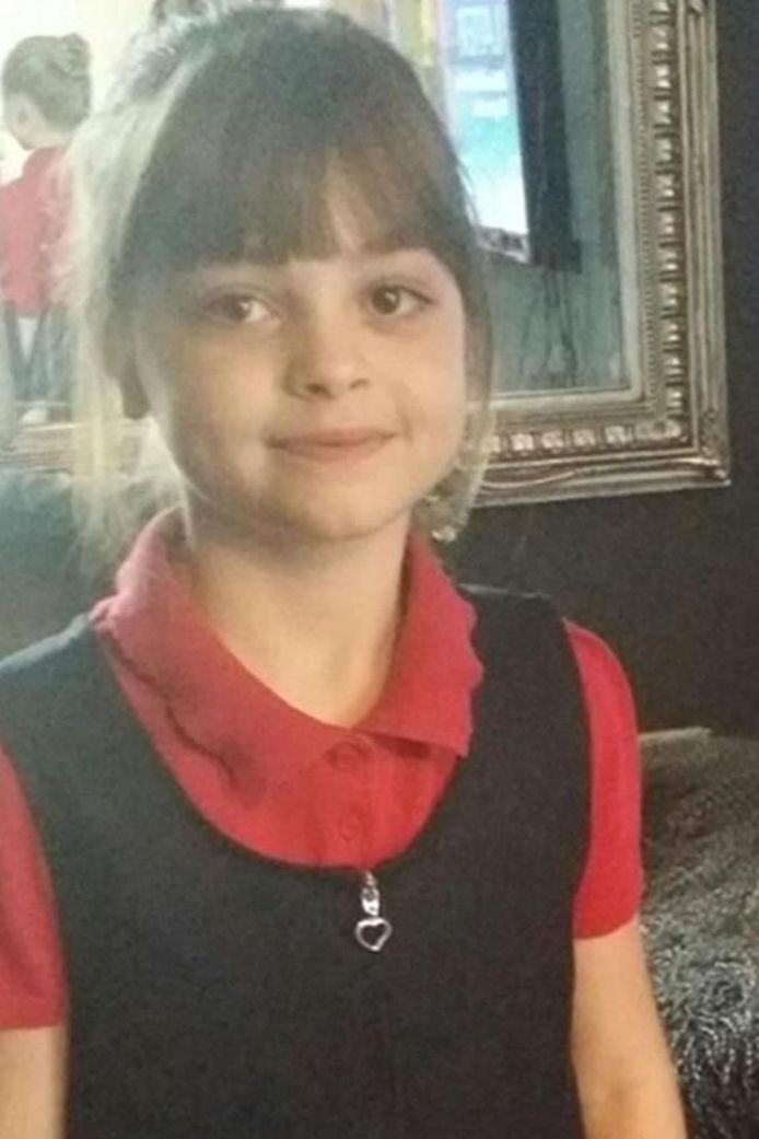 Saffie Rose Roussos, met haar acht jaar het jongste slachtoffer van de terreuraanslag in Manchester.