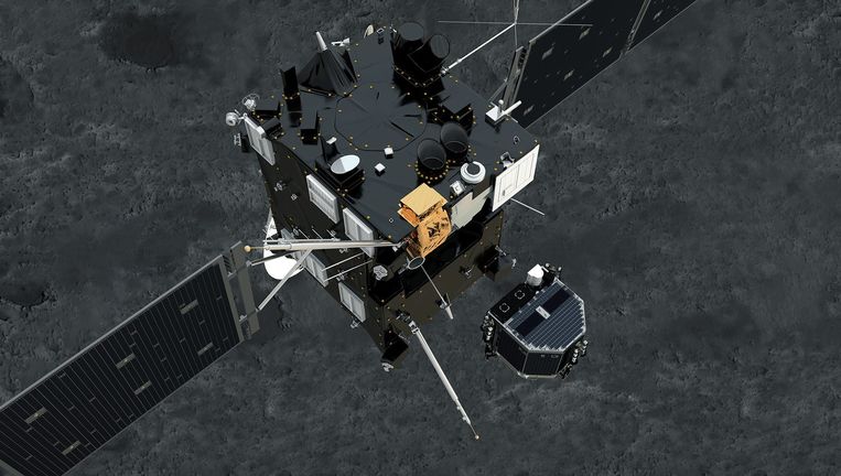 Het Belgische instrument Rosina, aan boord van ruimtesonde Rosetta, toonde aan dat kometen niet alleen verantwoordelijk kunnen zijn voor het water op onze planeet. Beeld EPA