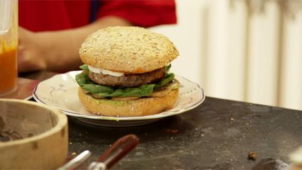 18. Gezonde voetbalburger