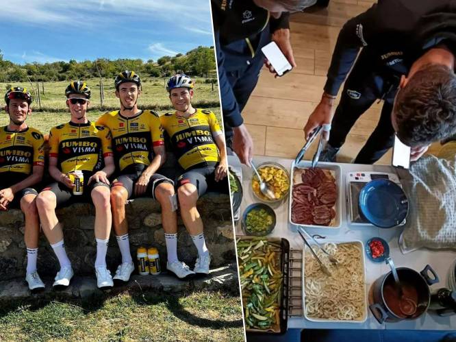 Het menu van Wout van Aert en co op hoogtestage: appelpannenkoeken, worteltaart en... struisvogel