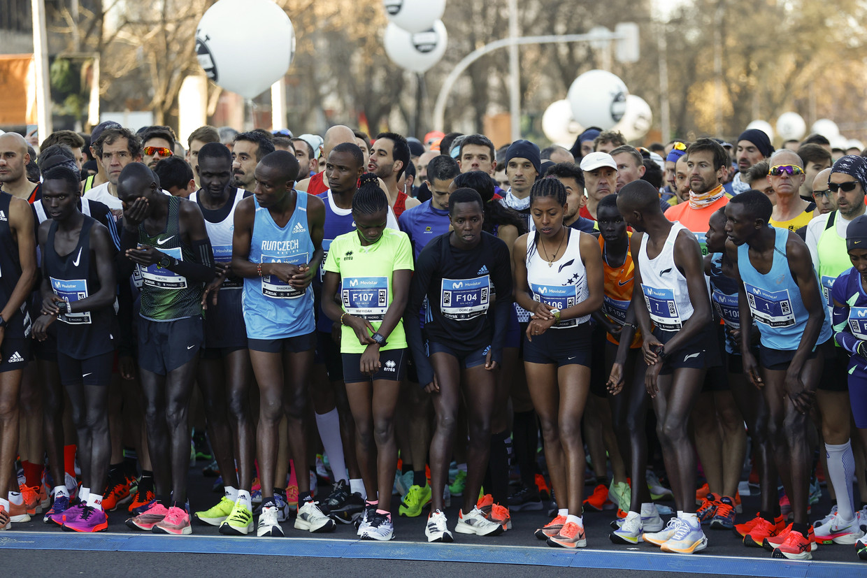 The start of the marathon in Madrid.  ANP/EPA photo