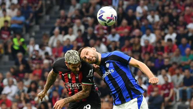 Stefan de Vrij en Denzel Dumfries onderuit in grimmige derby van Milaan