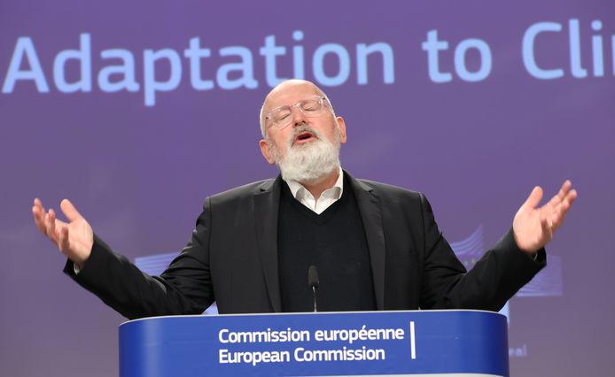 EC-vicepresident Frans Timmermans presenteert vandaag de Europese klimaatvoorstellen.