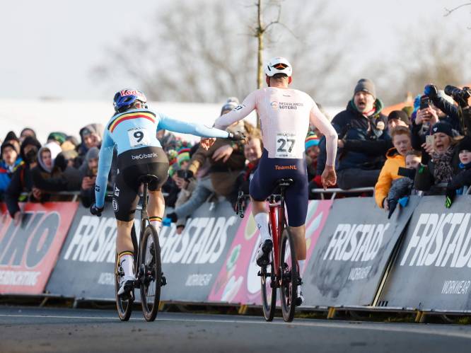 Hét beeld van de respectvolle rivaliteit tussen Van Aert en Van der Poel: "Na onze carrière zullen we trots zijn op deze duels”