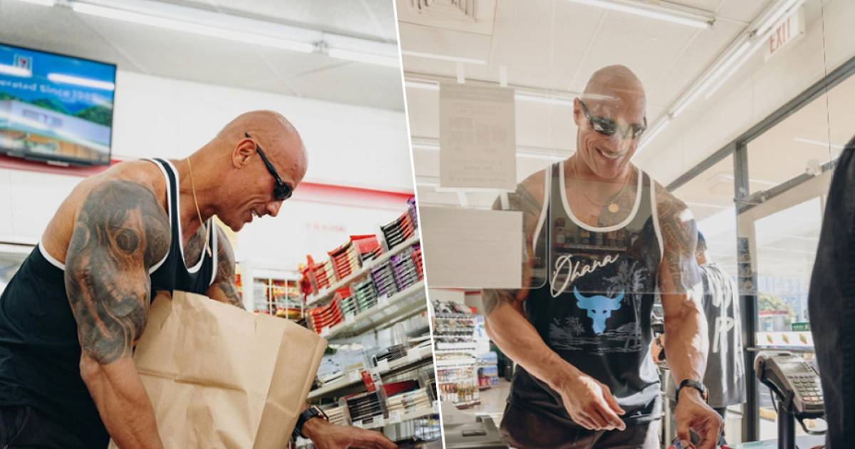 Dwayne 'The Rock' Johnson koopt álle Snickers uit winkel waar hij ...