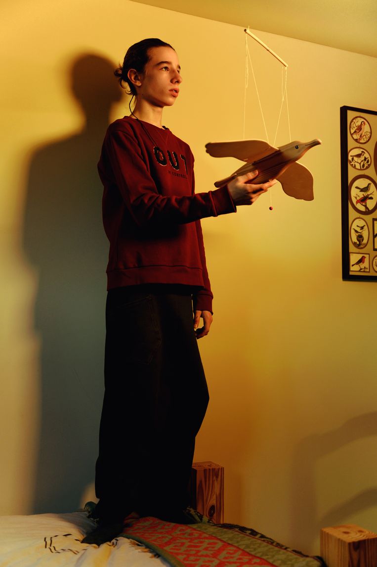Daan Firens, 16 jaar: ‘Naar homo’s en lesbische meisjes wordt niet zo raar meer gekeken. Transgenders of non-binaire personen, dat is een ander verhaal.’

 Beeld Damon De Backer