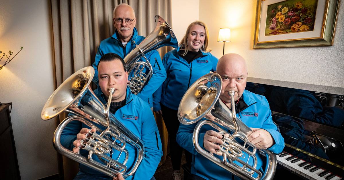 Muziekvereniging St. Cecilia viert 100–jarig bestaan: ‘Gaten in een oude trombone? Die vulden we met