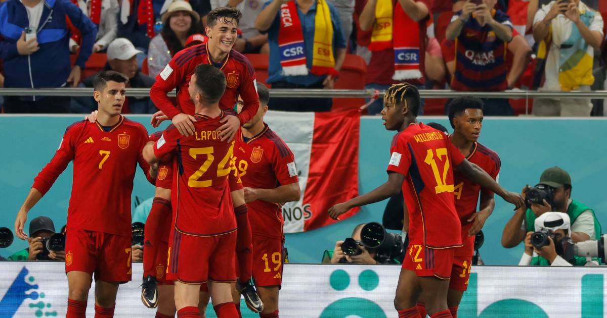 toewijzing oriëntatie Boek Wervelend Spanje begint tegen Costa Rica met monsterscore aan WK | WK  voetbal | AD.nl