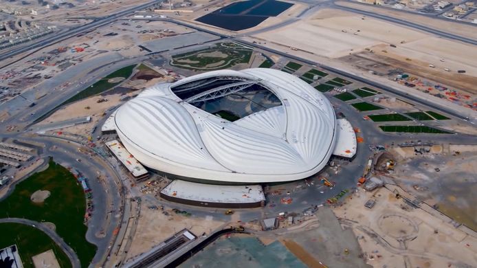 Het eerste afgewerkte stadion voor het WK in Qatar