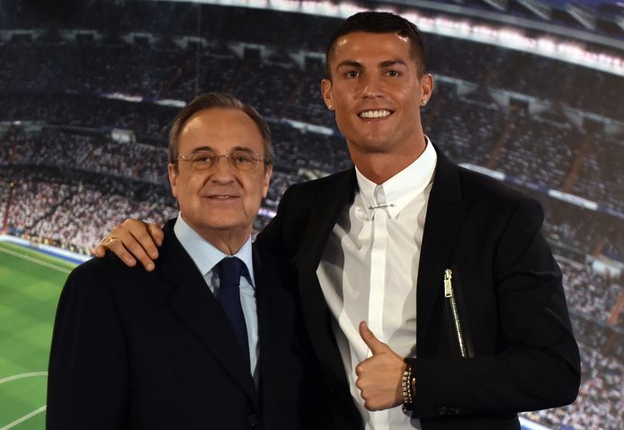 Florentino Pérez en Cristiano Ronaldo.