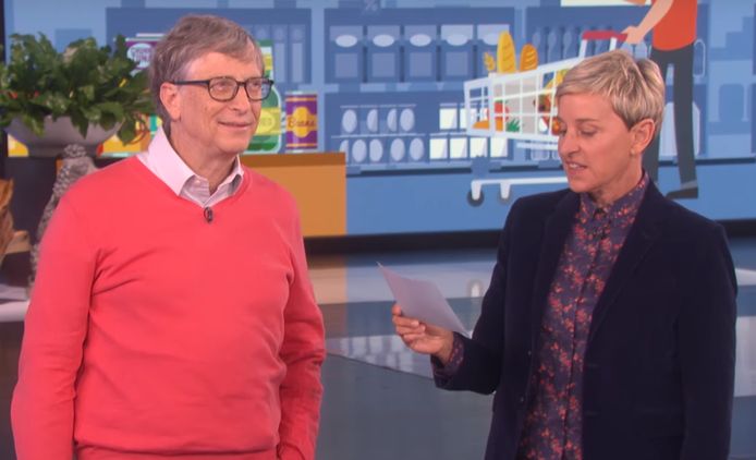 Bill Gates en Ellen DeGeneres.