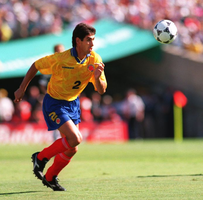 Andrés Escobar tijdens het WK van 1994.