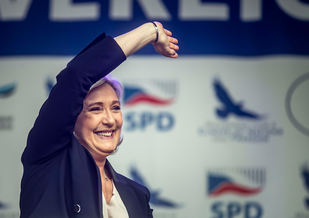 De Franse Marine Le Pen (Front National) Beeld Getty Images