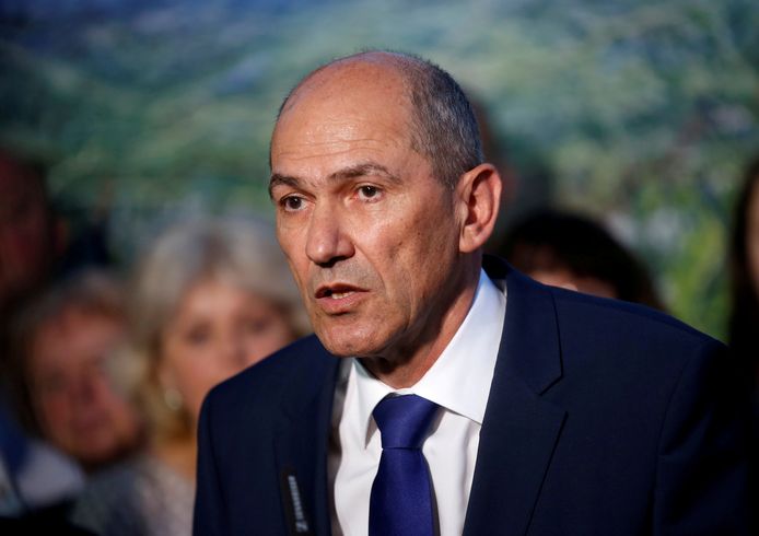 Janez Jansa,  premier van Slovenië.