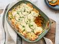 Wat Eten We Vandaag: Courgette-gratin met zoete-aardappelpuree