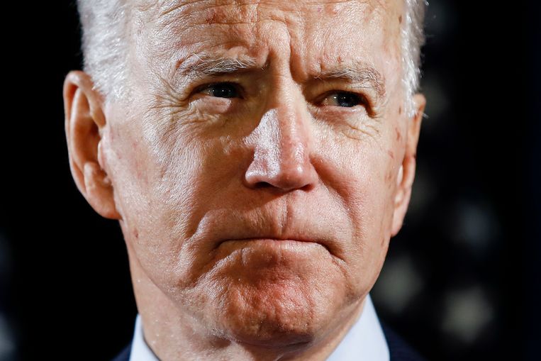 Openbare optredens zijn vrijwel onmogelijk voor Joe Biden, die nu campagne voert via de media. Beeld AP