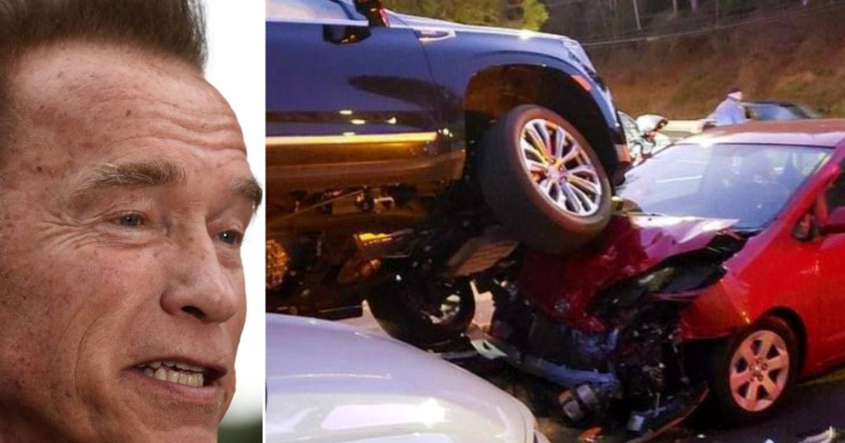 Arnold Schwarzenegger involved in &#39;spectacular&#39; car accident in Los Angeles  -