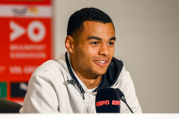 Cody Gakpo na het duel met FC Groningen.