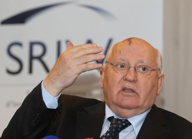 De voormalige Russische president Michail Gorbatsjov. Beeld belga
