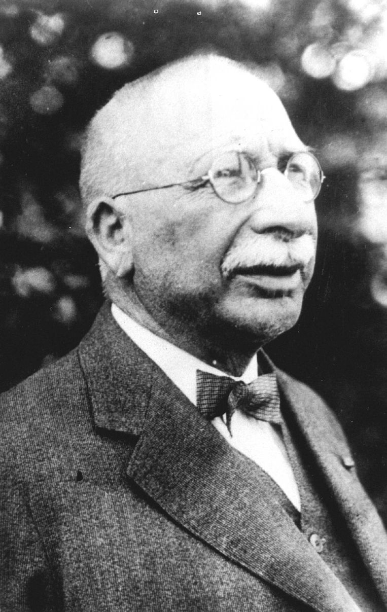 Jac. P. Thijsse (1865-1945), die de teksten leverde voor een groot aantal Verkade-albums, heeft veel bijgedragen aan de popularisering van de natuurstudie in Nederland. Beeld Hollandse Hoogte /  ANP