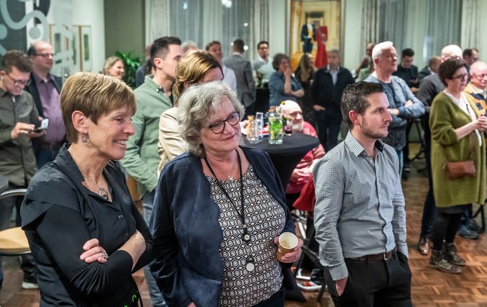 Verkiezingsavond in het gemeentehuis van Someren.