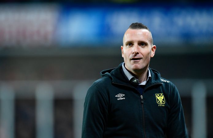 Waasland-Beveren's head coach Nicky Hayen pictured during the