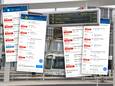 Deze week vielen veel bussen uit. Op station Apeldoorn verscheen de tekst ‘vervalt’ vaak op de borden. De app OVinfo kleurde geregeld rood.