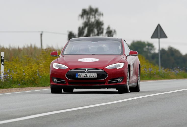 Een Tesla model S. Beeld REUTERS