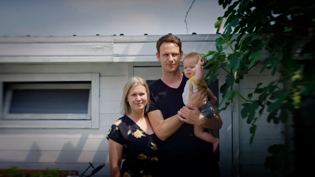 Vicky, Tom en Nobel in 'Blind gekocht: jaren later' Beeld SBS