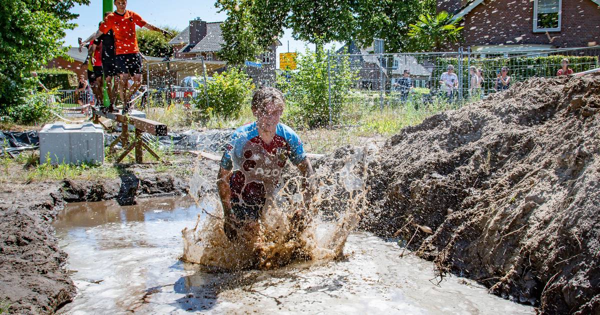 Sportief afzien bij Blubberrun Haghorst