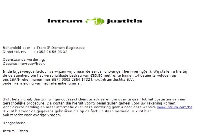 Intrum justitia website